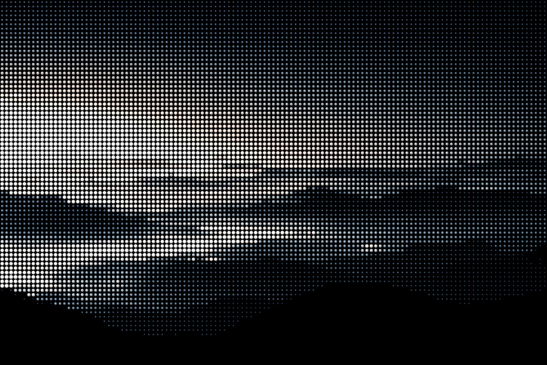 Layered mountain ridges at dawn